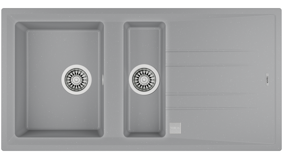 TEKA STONE 60 B-TG 1½B 1D STONE GREY 1,5 GÖZLÜ TEZGAH ÜSTÜ TEGRANİT EVİYE