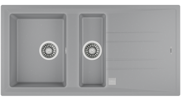 TEKA STONE 60 B-TG 1½B 1D STONE GREY 1,5 GÖZLÜ TEZGAH ÜSTÜ TEGRANİT EVİYE