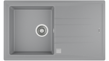 TEKA  STONE 50 B-TG 1B 1D STONE GREY TEK GÖZLÜ TEZGAH ÜSTÜ TEGRANİT EVİYE