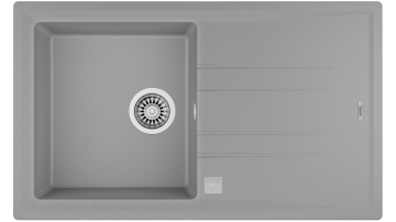 TEKA  STONE 50 B-TG 1B 1D STONE GREY TEK GÖZLÜ TEZGAH ÜSTÜ TEGRANİT EVİYE