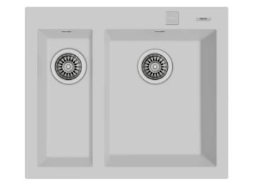 TEKA FORSQUARE 590 TG ARCTİC WHİTE  TEZGAH ÜSTÜ EVİYE