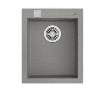 TEKA FORSQUARE 34.40 TG TEK HAZNELİ TEZGAH ÜSTÜ STONE GREY EVİYE