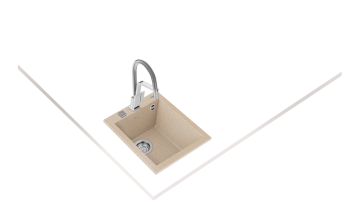 TEKA FORSQUARE 34.40 TG TEK HAZNELİ TEZGAH ÜSTÜ AVENA EVİYE