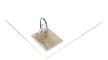 TEKA FORSQUARE 34.40 TG TEK HAZNELİ TEZGAH ÜSTÜ AVENA EVİYE