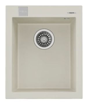 TEKA FORSQUARE 34.40 TG TEK HAZNELİ TEZGAH ÜSTÜ BRİGHT CREAM EVİYE