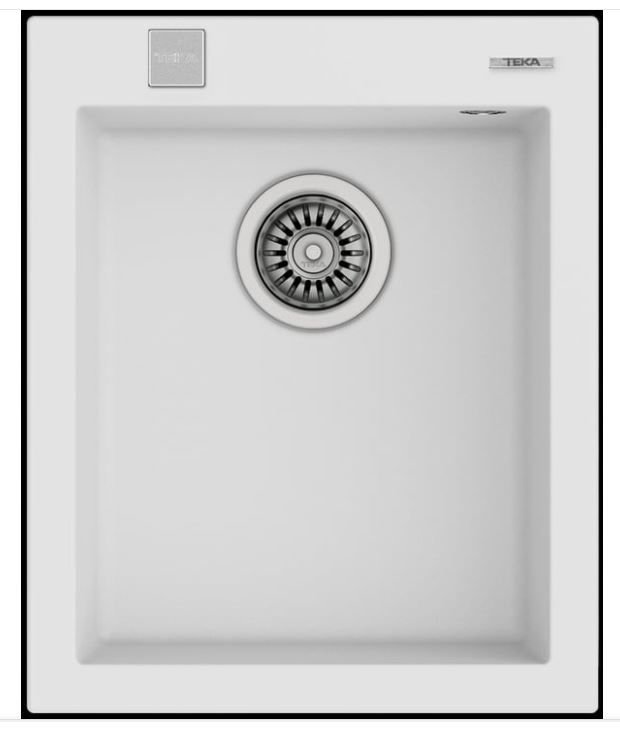 TEKA FORSQUARE 34.40 TG TEK HAZNELİ TEZGAH ÜSTÜ ARTİC WHİTE EVİYE