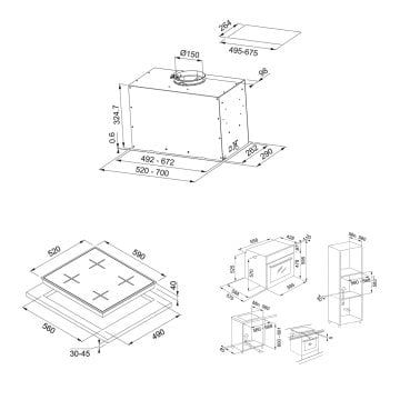 FRANKE FBFE WH MATT A52 ASPİRATÖR FHNS 604 4G WH C OCAK FSL 86 H WH FIRIN BEYAZ ANKASTRE SET