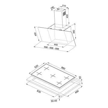FRANKE FPJ 915 V BK/SS DAVLUMBAZ FHNS 905 4G TC BK OCAK BLACK GLASS 2Lİ ANKASTRE SET